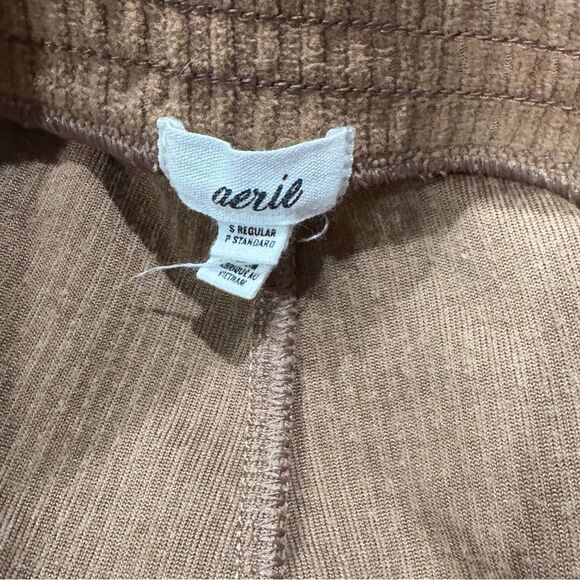 Aerie Tan Corduroy Flare Leggings Women’s Small - Picture 3 of 3